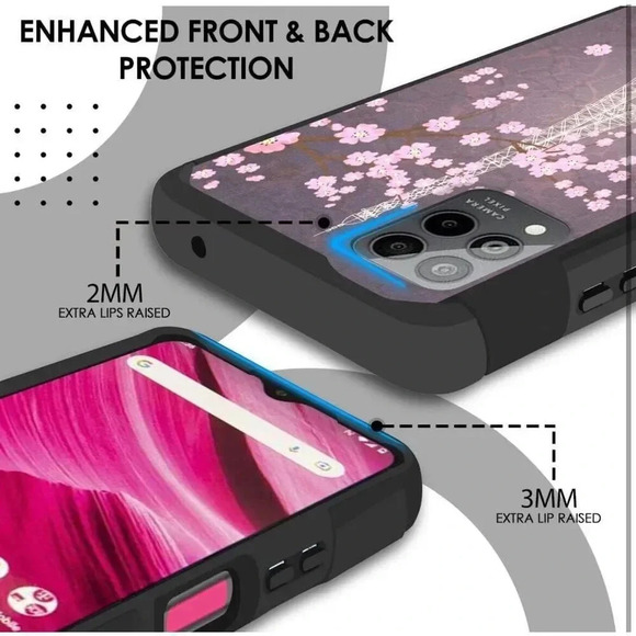 Hybrid Case Cover For Revvl Pro 5G 6.82” Quad Camera Tough Heavy Duty - Picture 7 of 12